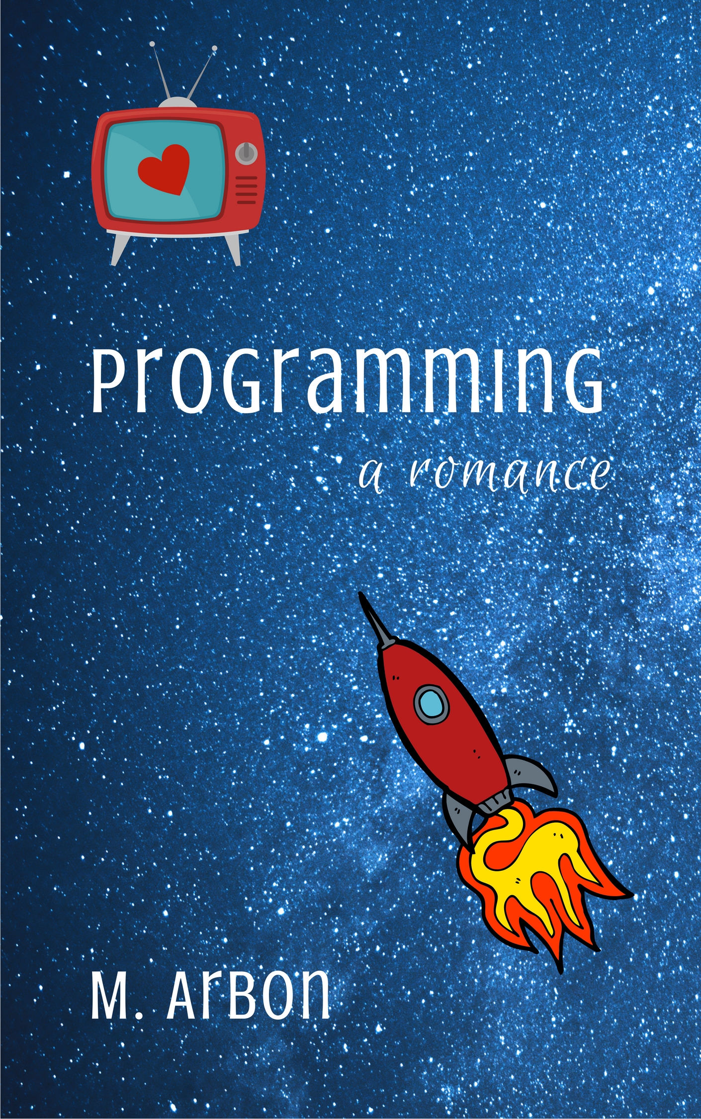 Cover of Programming, showing a spaceship, stars, and TV set.